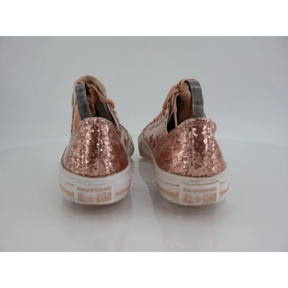 Converse Chuck Taylor All Star Ox Junior Girls Size 3 Pink Sneaker Shoes Lace Up